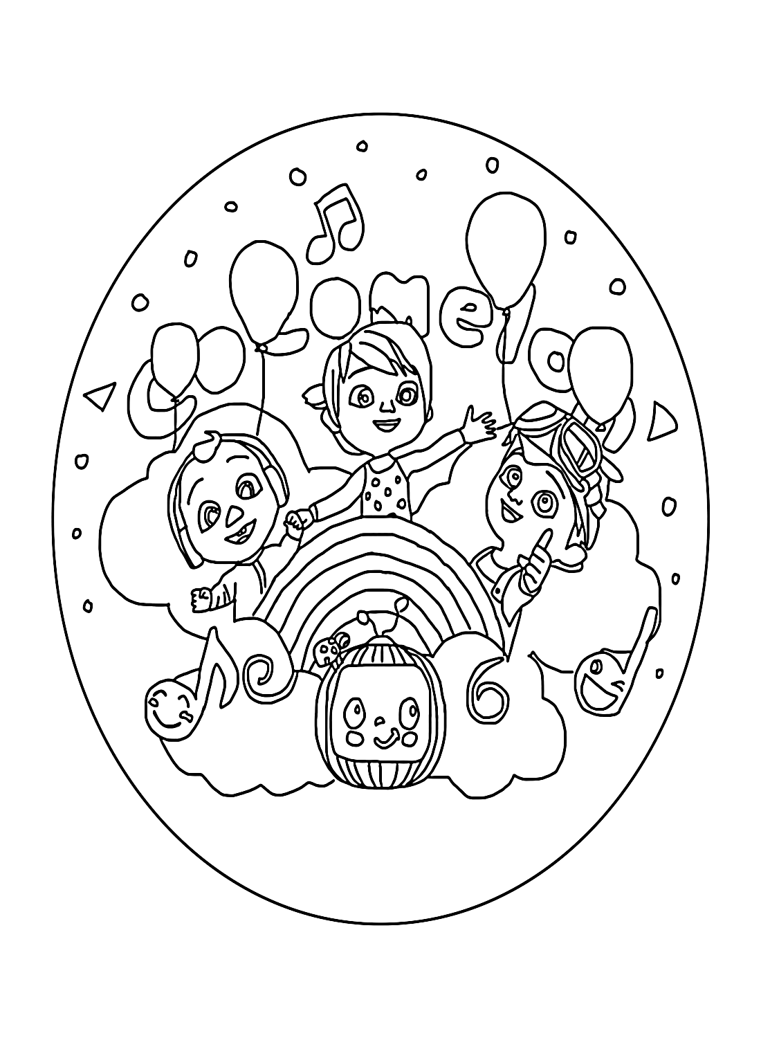 Cocomelon Coloring Page Printable Udlvirtual esad edu br