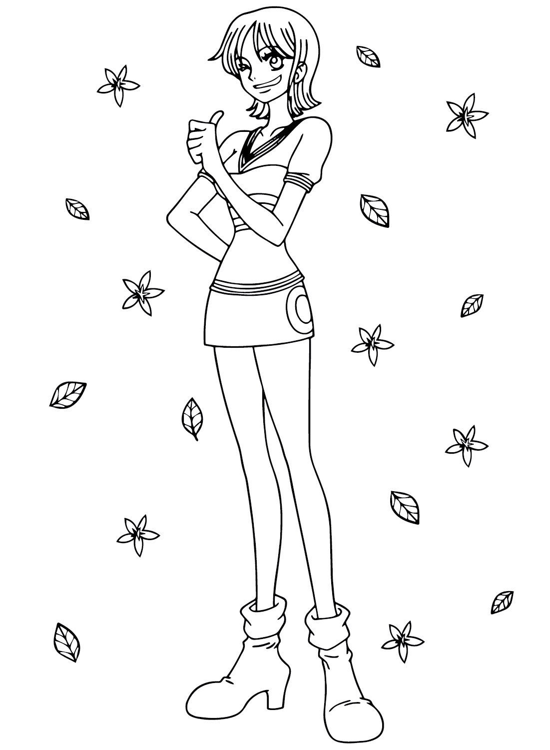 One Piece Coloring Pages Nami 2025 One Piece Coloring Pages Nami 2025
