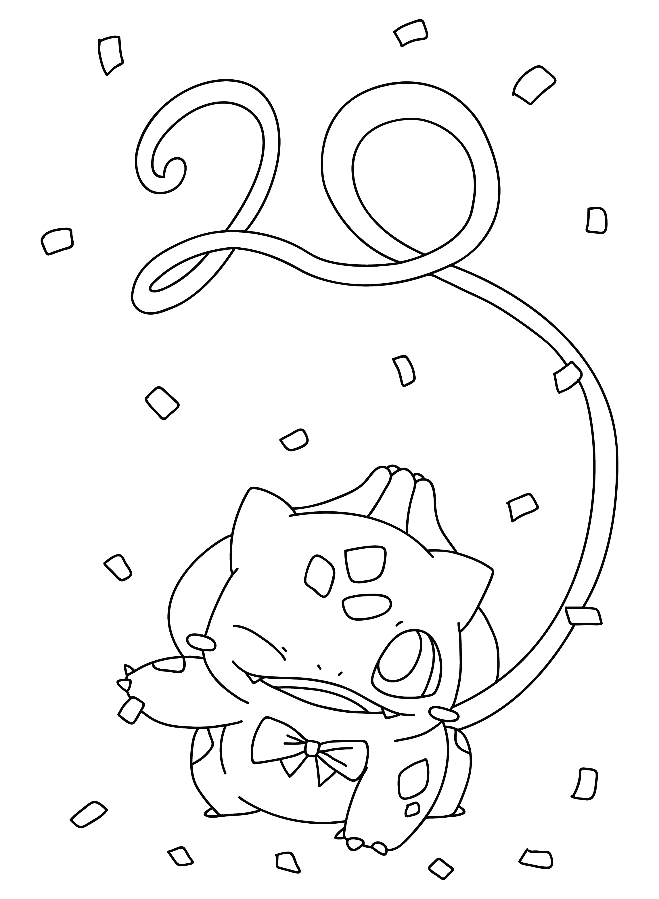 Coloring Page Bulbasaur from Bulbasaur