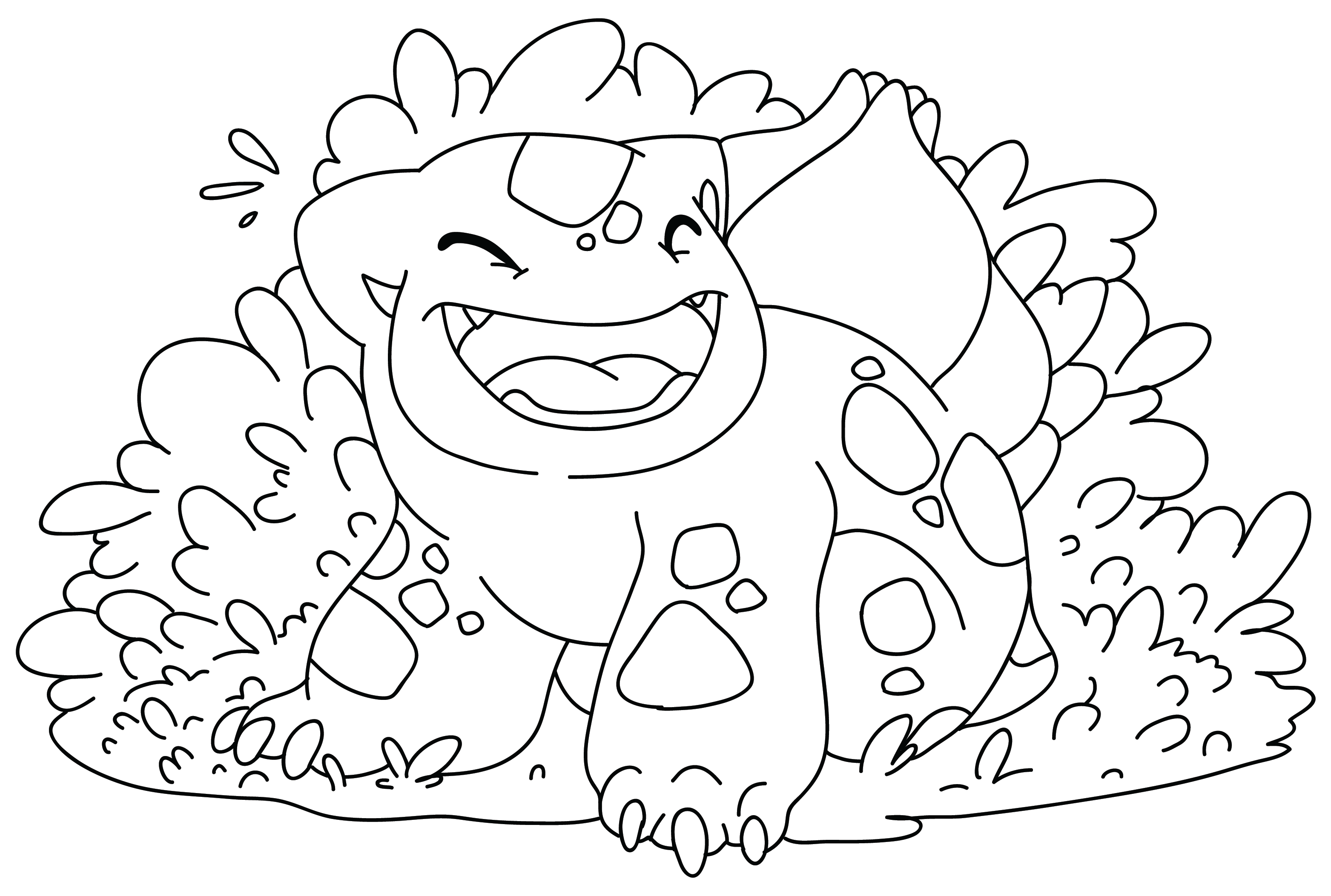 Coloring Page Images Bulbasaur from Bulbasaur