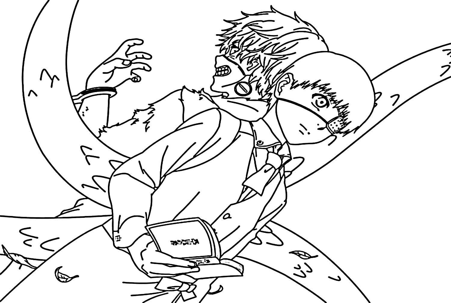 Desenho para colorir Ken Kaneki de Ken Kaneki