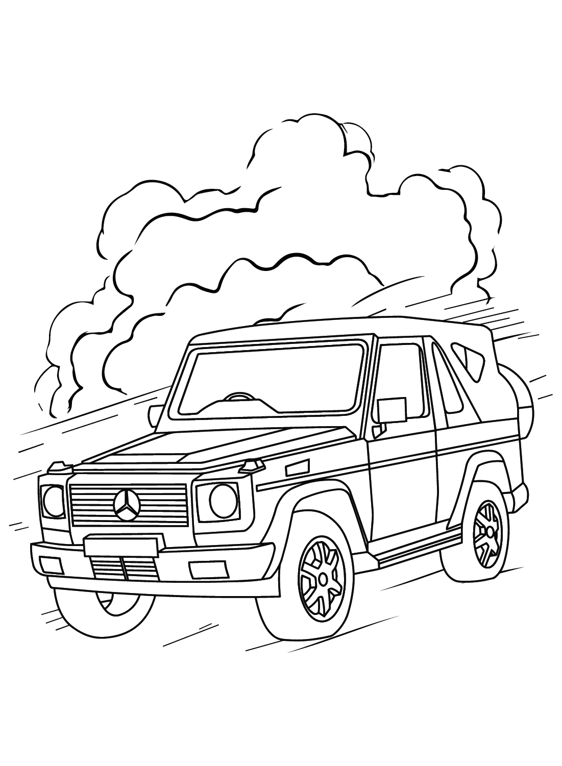 Coloring Page Mercedes-Benz G-Class from Mercedes-Benz