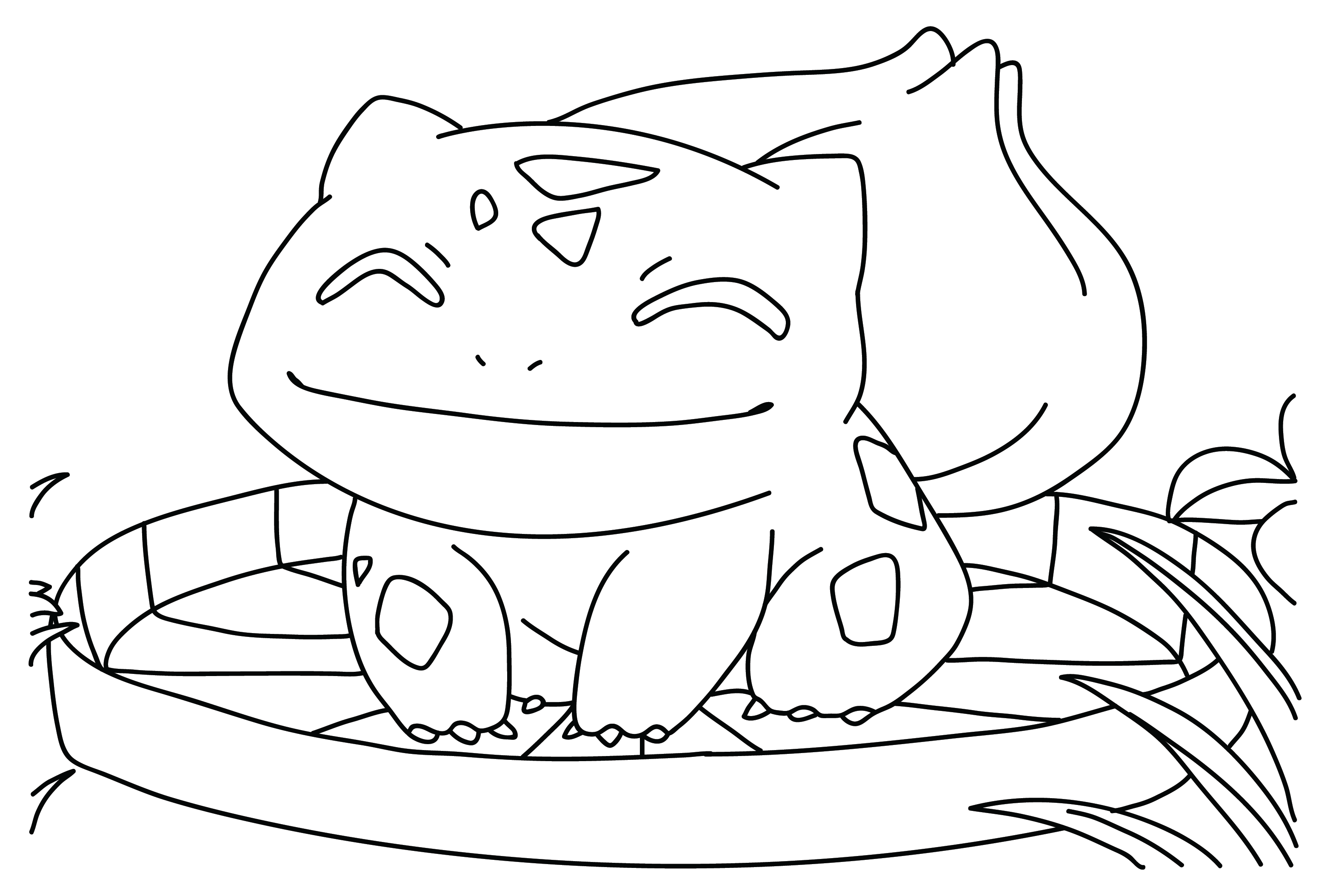 Coloring Page Pictures Pokemon Bulbasaur