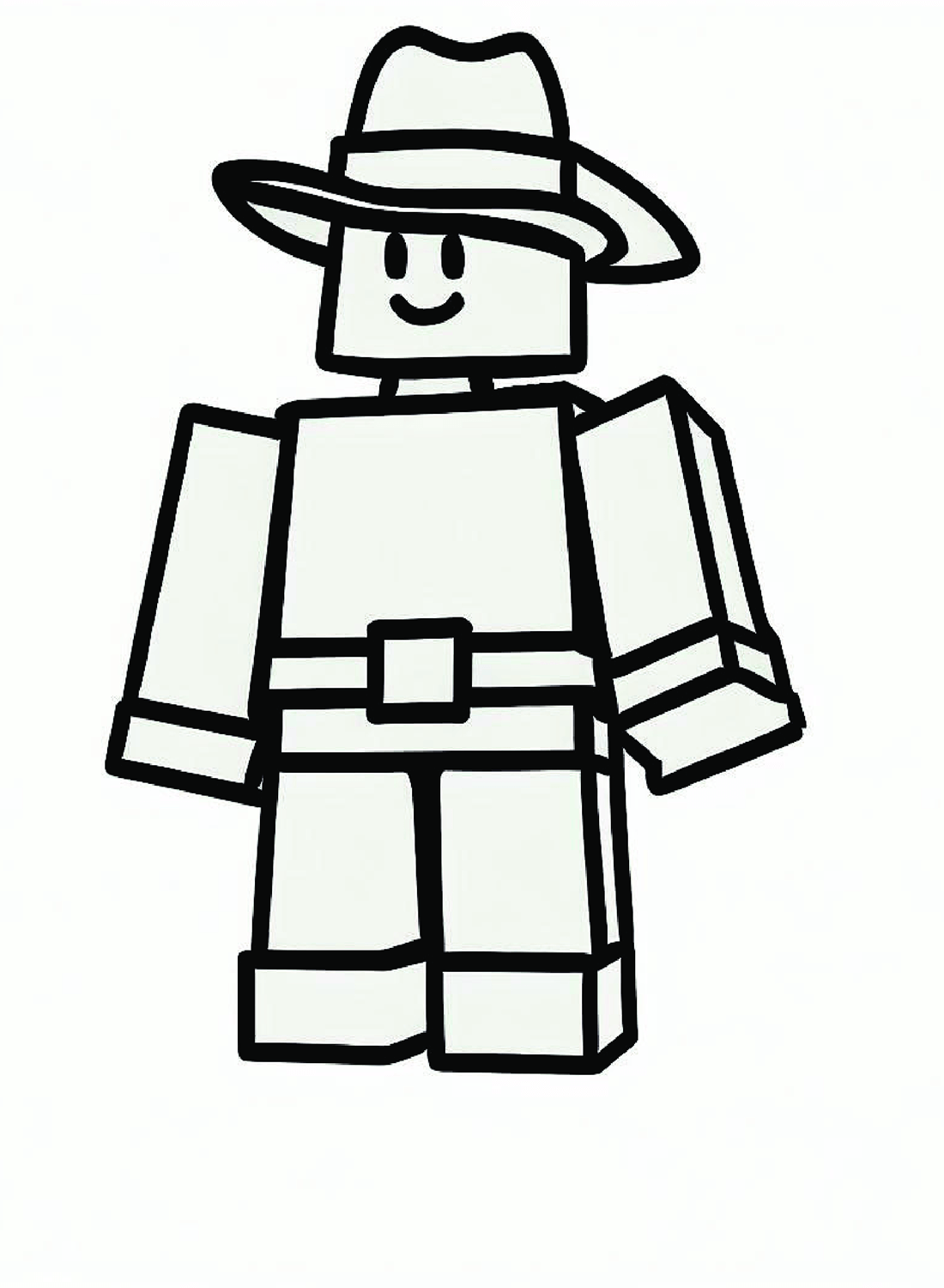 Coloring Page Roblox from Roblox
