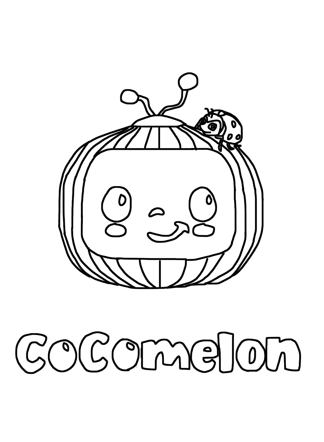 Coloring Pages Cocomelon Drawing from Cocomelon