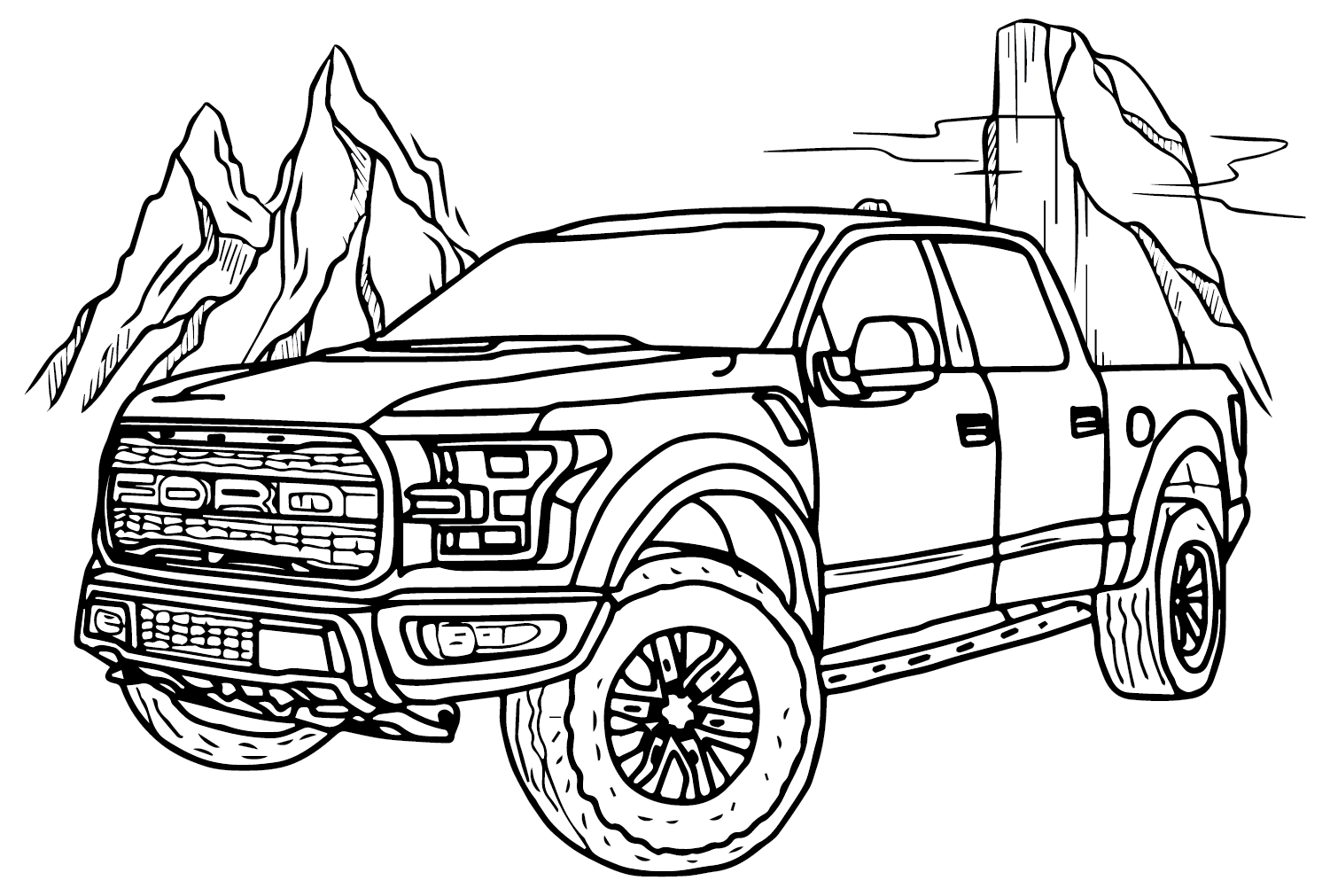 Coloriages Camions Ford de Ford