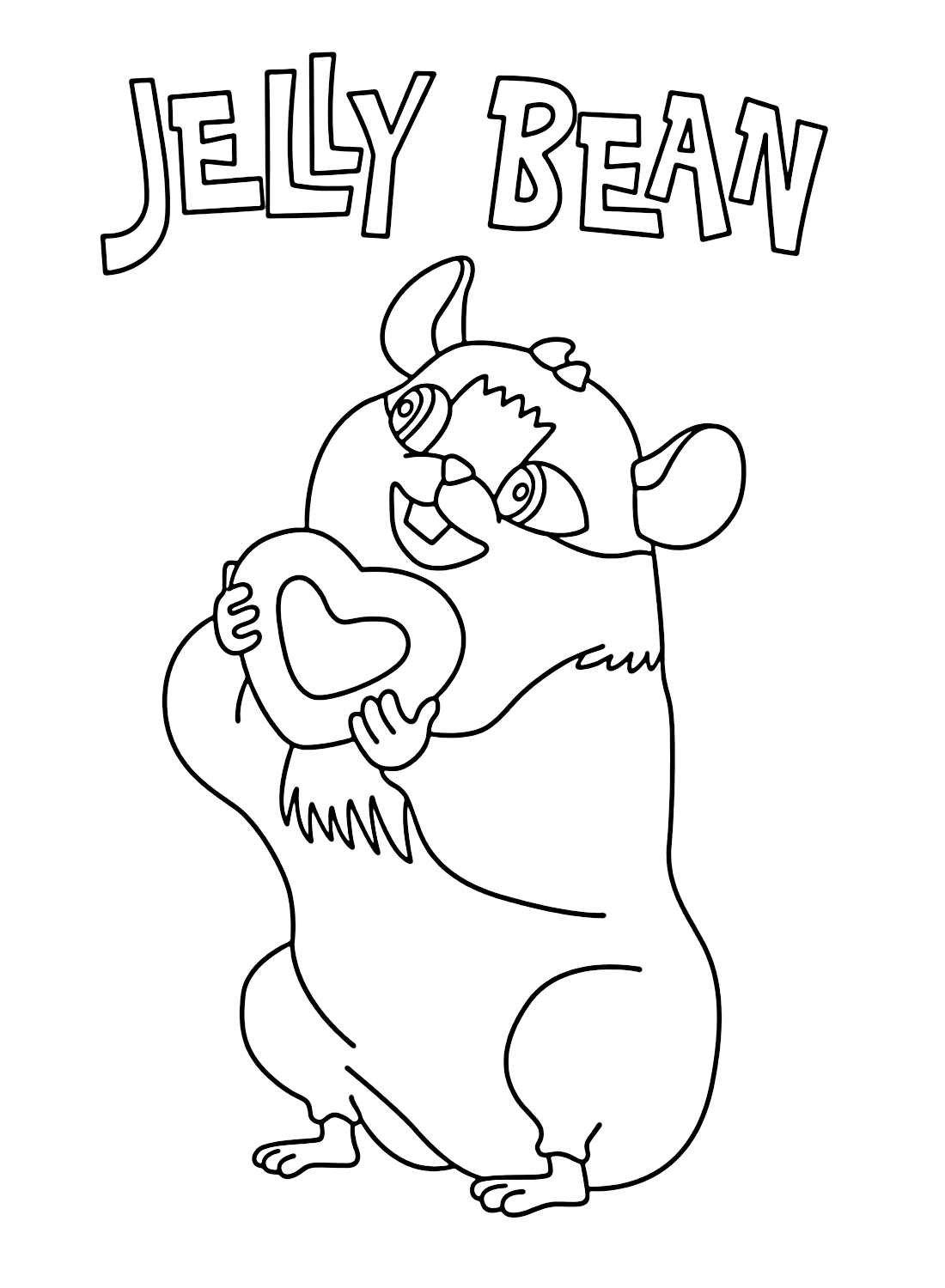 Coloring Pages Jelly Bean from Cocomelon