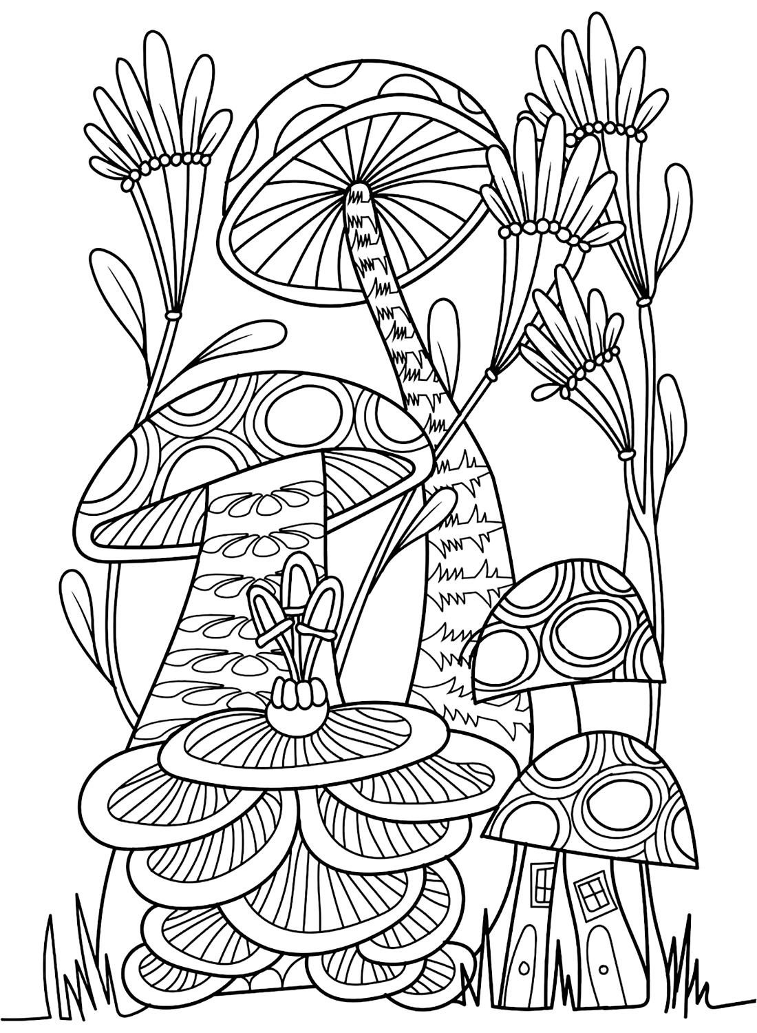 Coloring Pages Mushroom