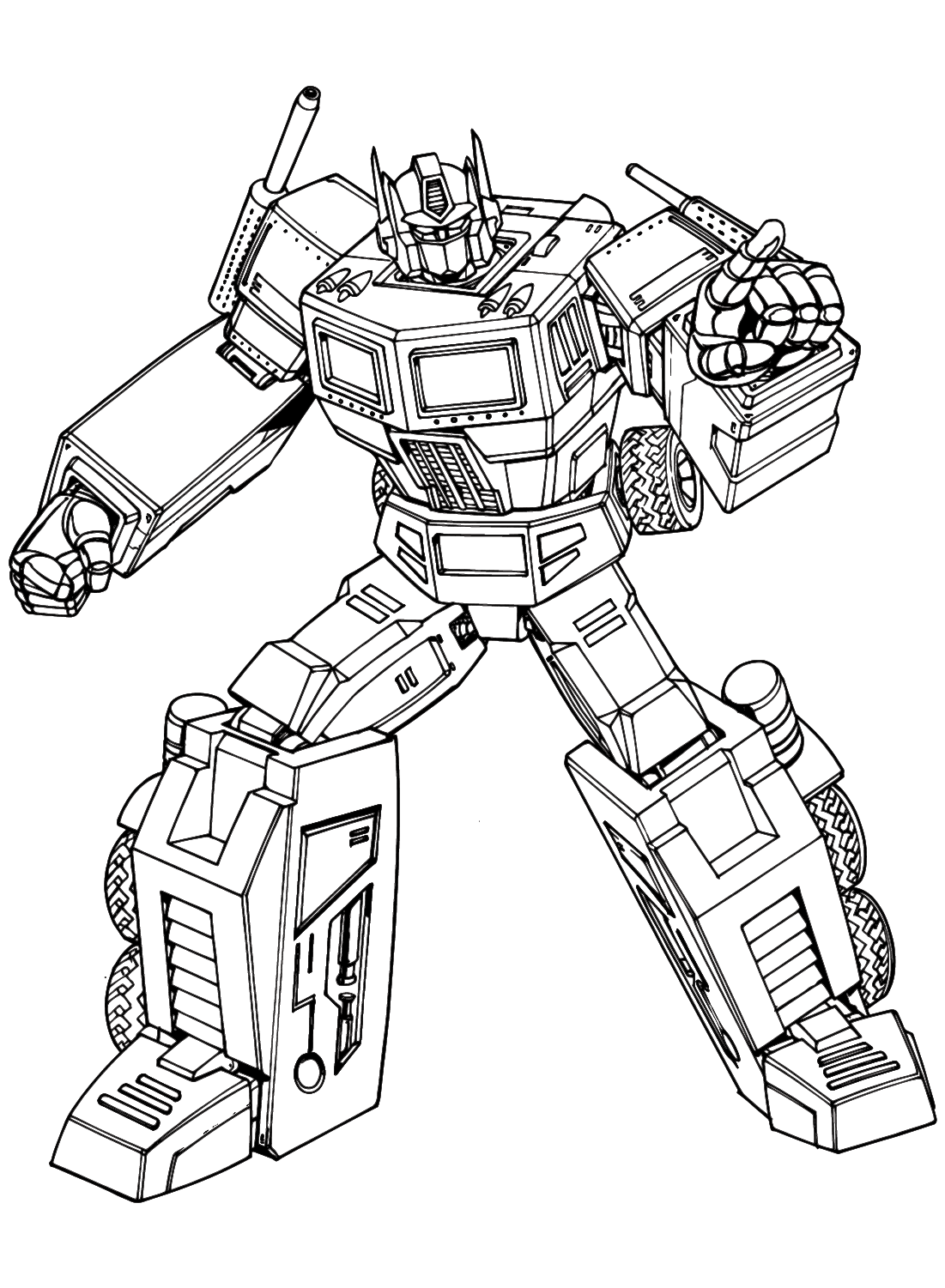 Coloring Pages Transformers Coloring Book
