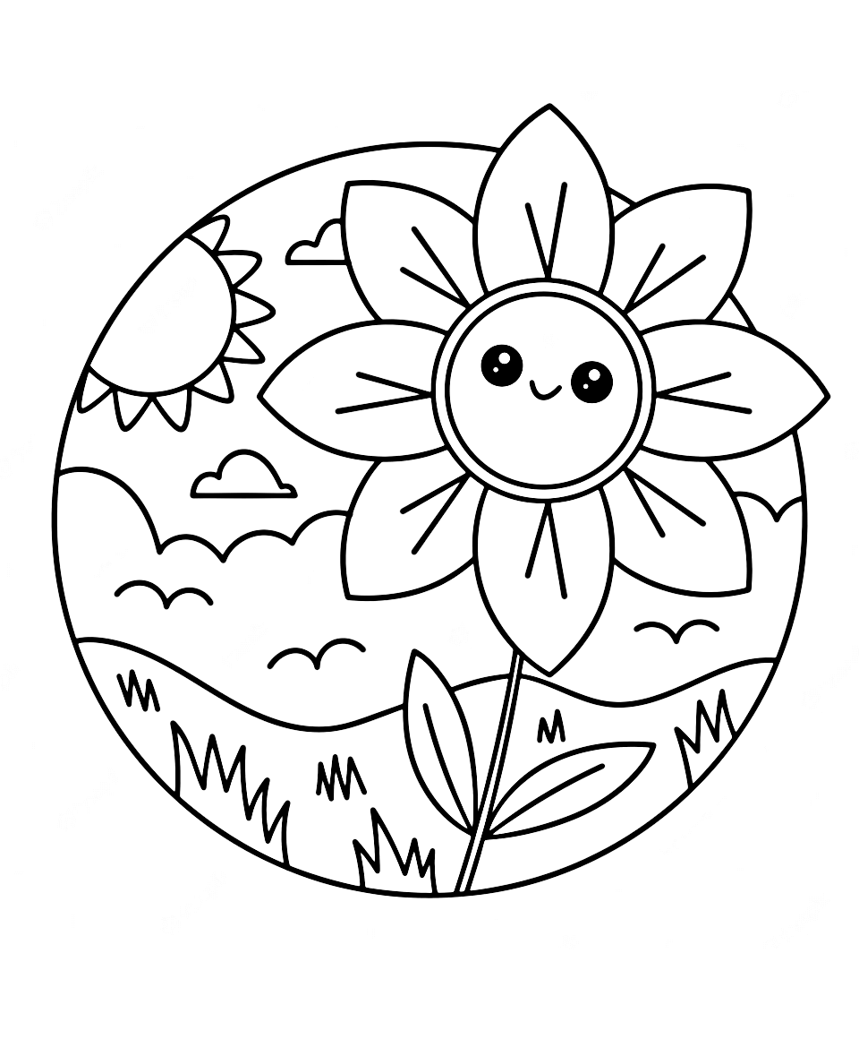 Crayola Spring Coloring Pages from Crayola