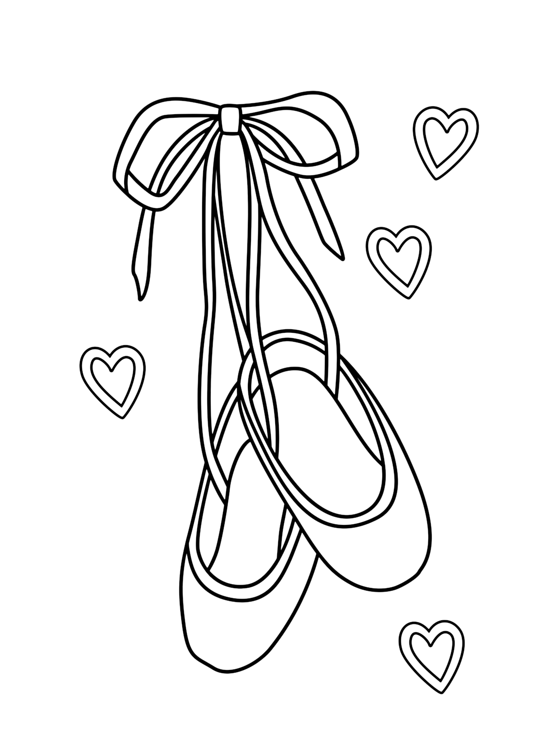 Dancing – shoes coloring page