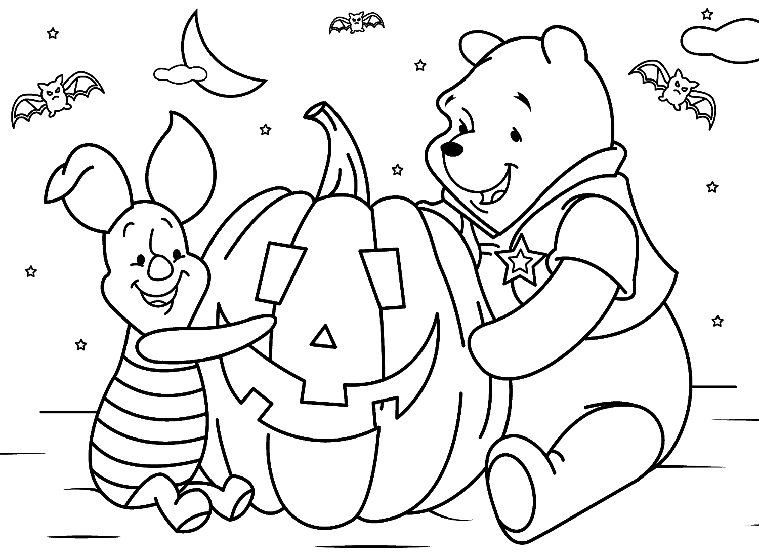 Disney Fall Coloring Page from Fall