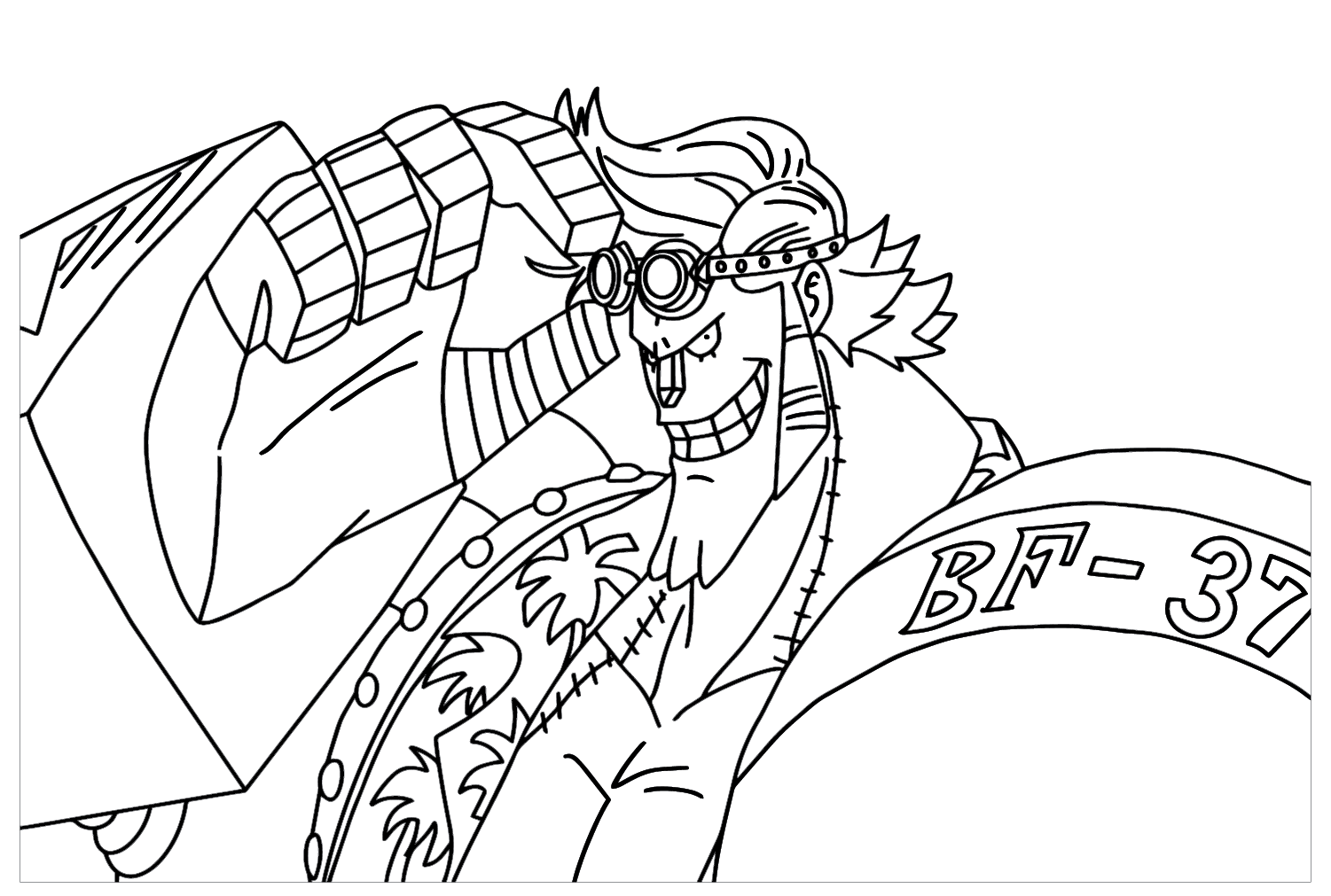 Drawing Franky Coloring Page from Franky
