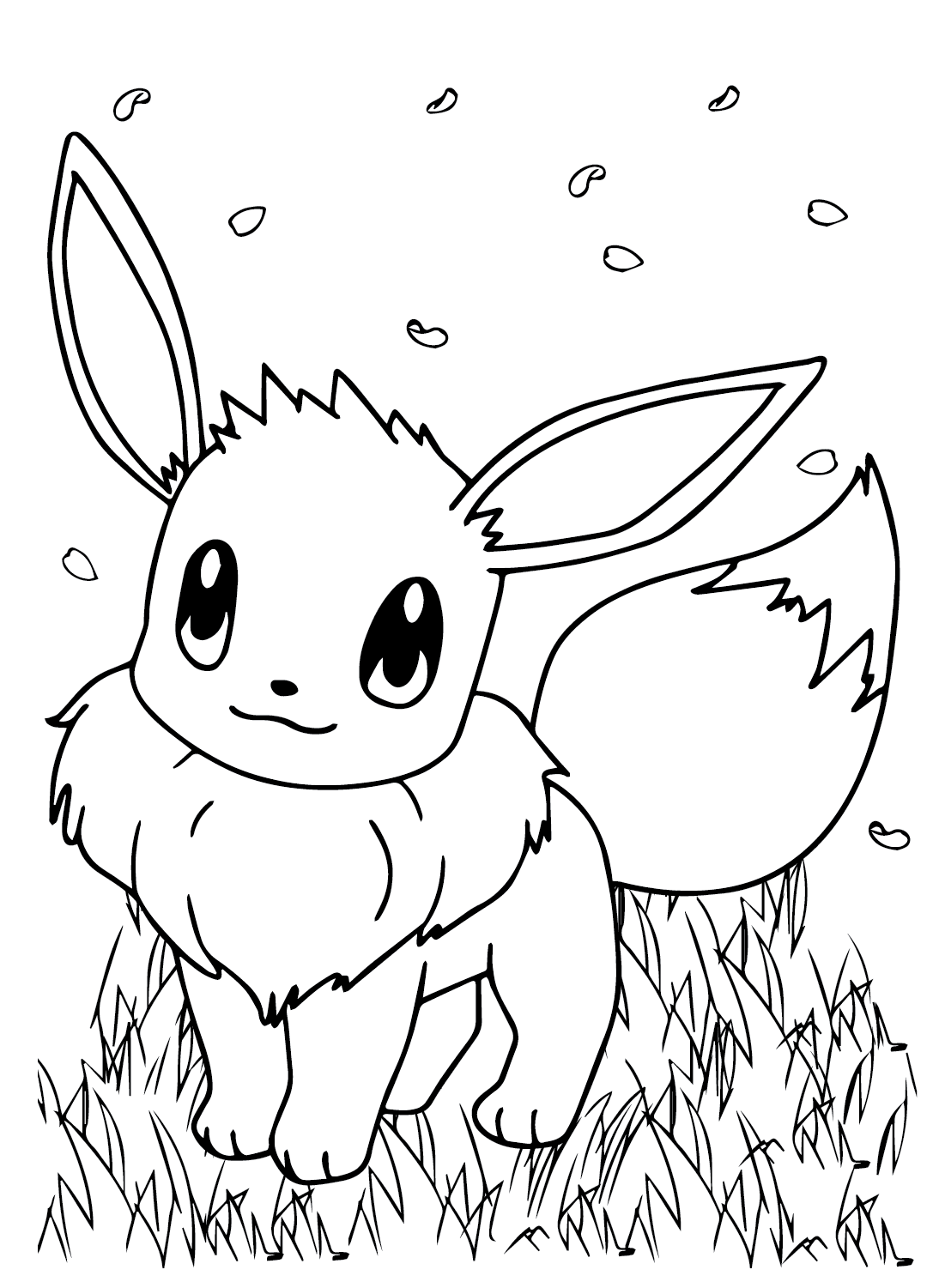 Eevee Pokemon Coloring Sheet from Eevee