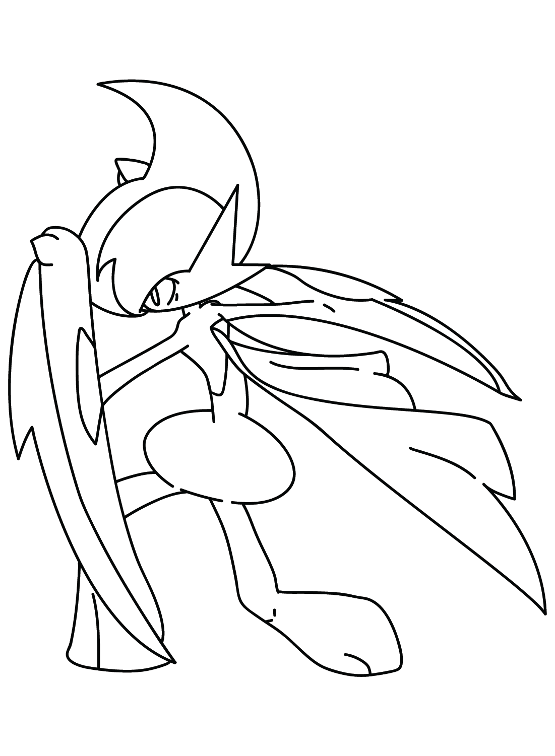 Desenhos para colorir de desenho do pokémon gallade para colorir  