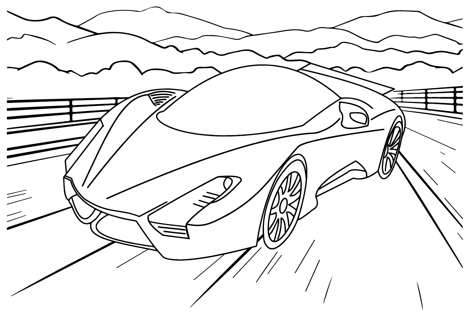Ferrari Coloring Pages to for Kids - Free Printable Coloring Pages