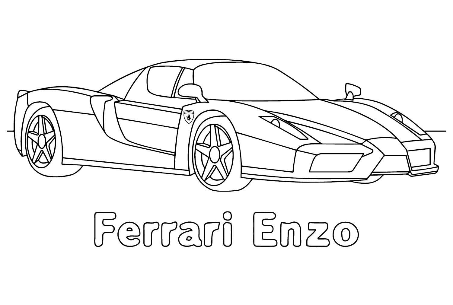 Cars Coloring Page Ferrari Laferrari F150 - Free Printable Coloring Pages