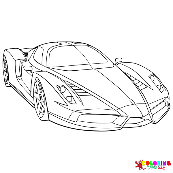 Desenhos para colorir de desenho de uma ferrari 360 spider para