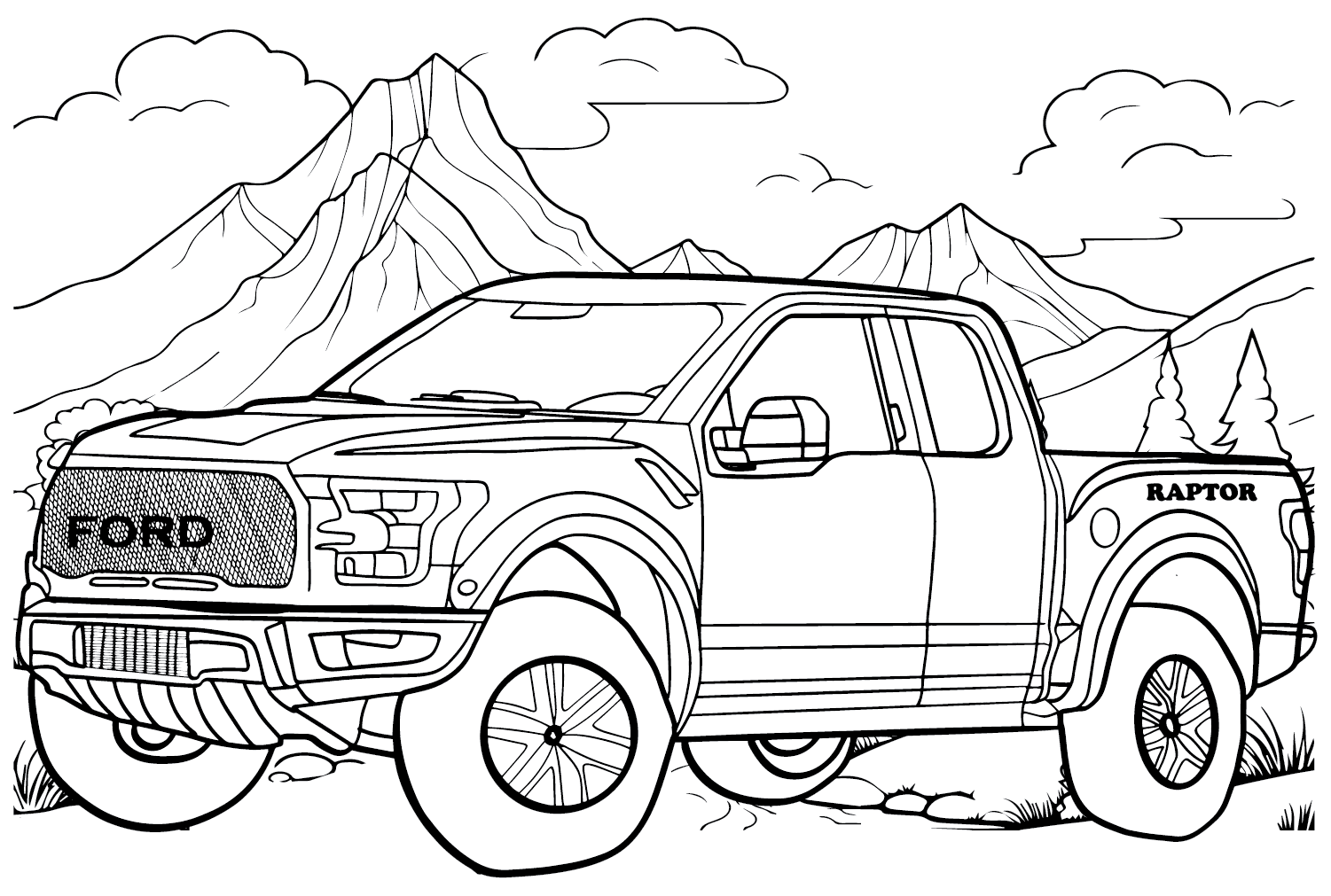 Ford Picture to Color von Ford