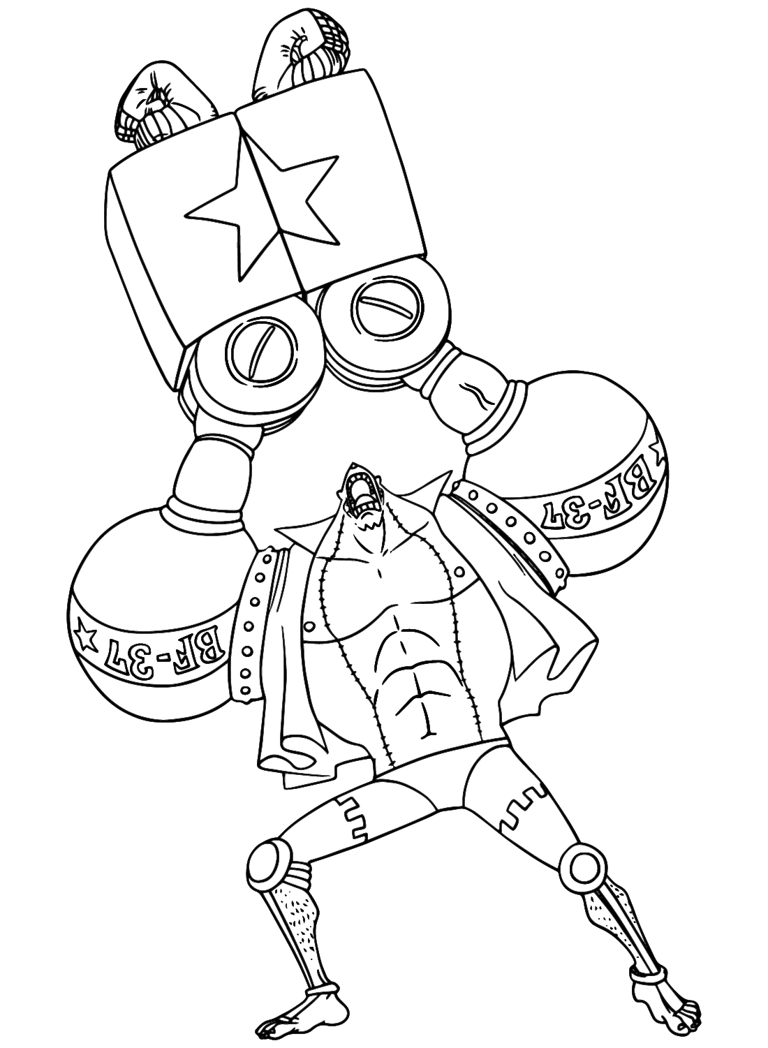 Franky Coloring Page Free from Franky