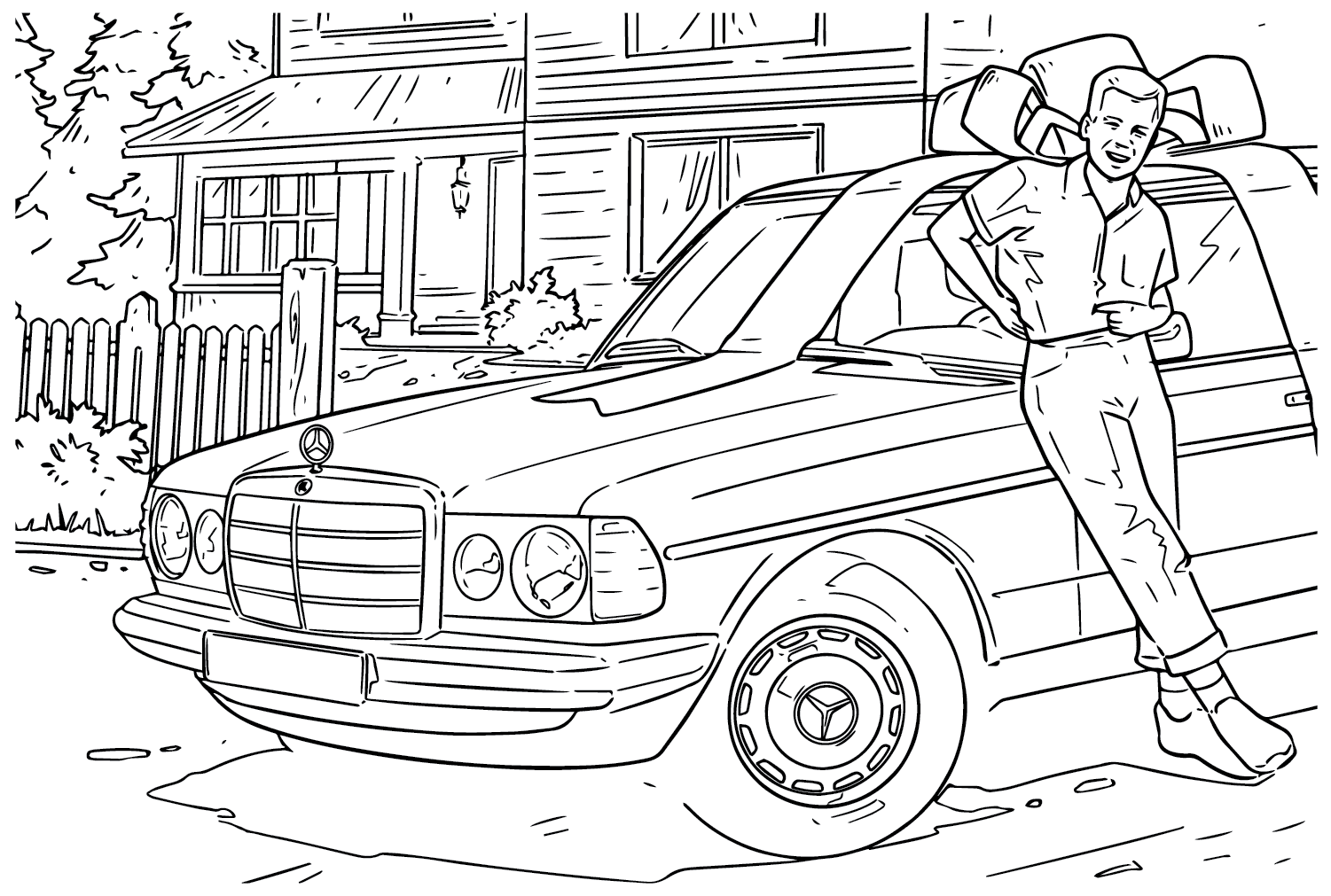 Free Mercedes-Benz Coloring Page from Mercedes-Benz