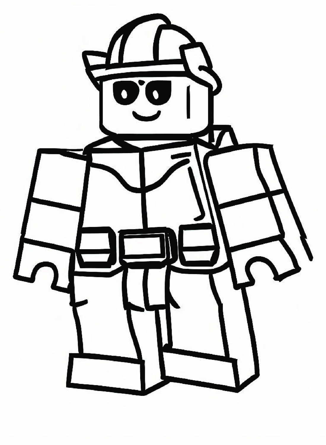 Free Roblox Coloring Pages