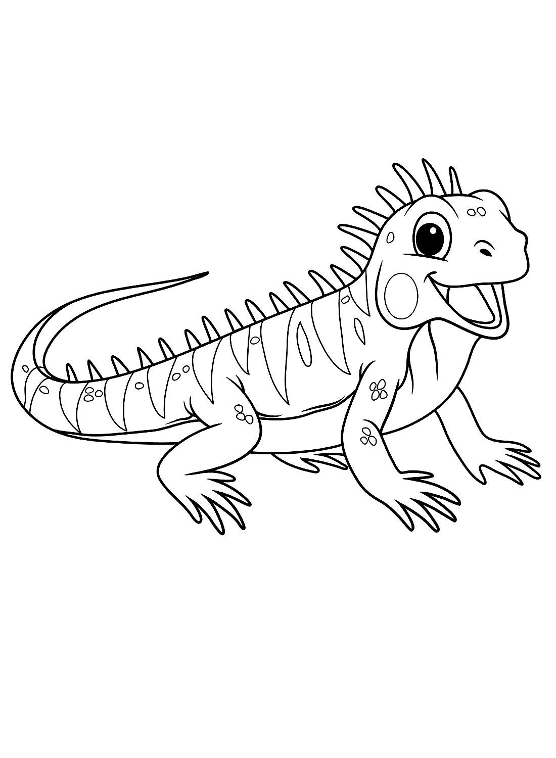 Free lizard coloring pages