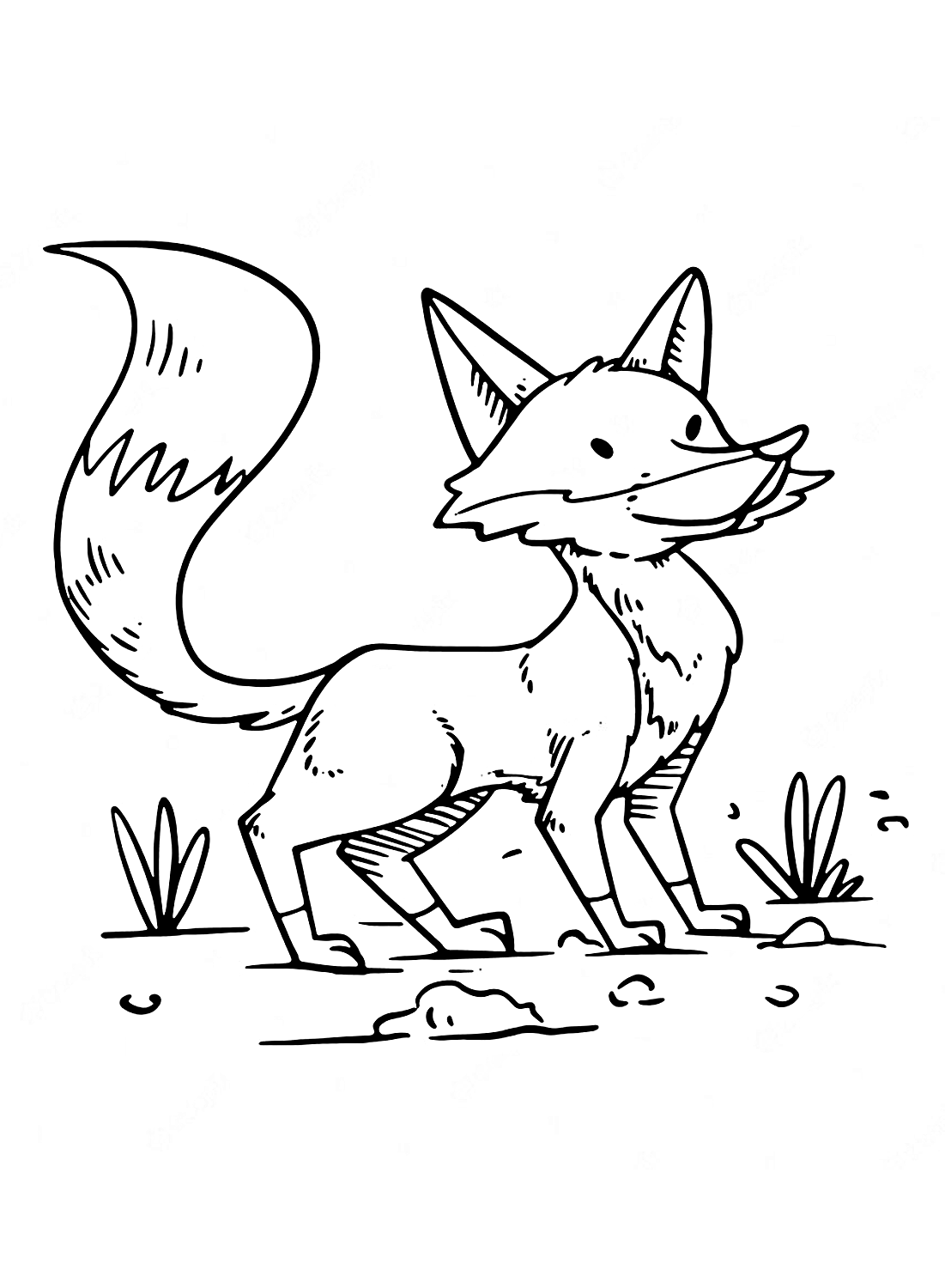 Lustiges Fox-Farbblatt von Fox