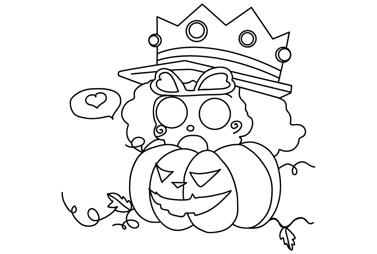 Halloween Brook Coloring Page from Brook