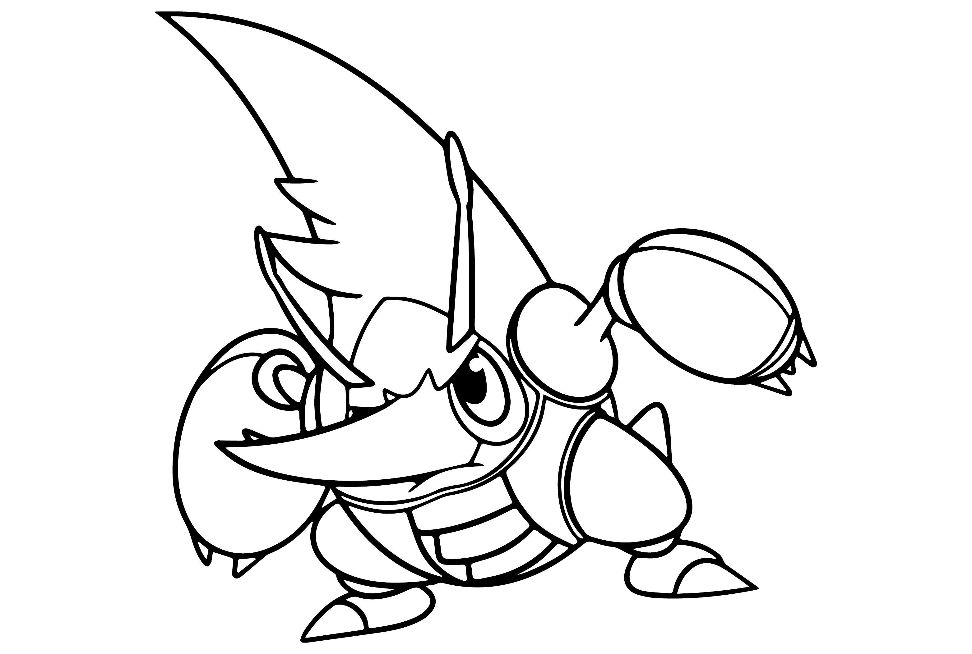 Heracros Mage Pokemon Images to Color - Free Printable Coloring Pages