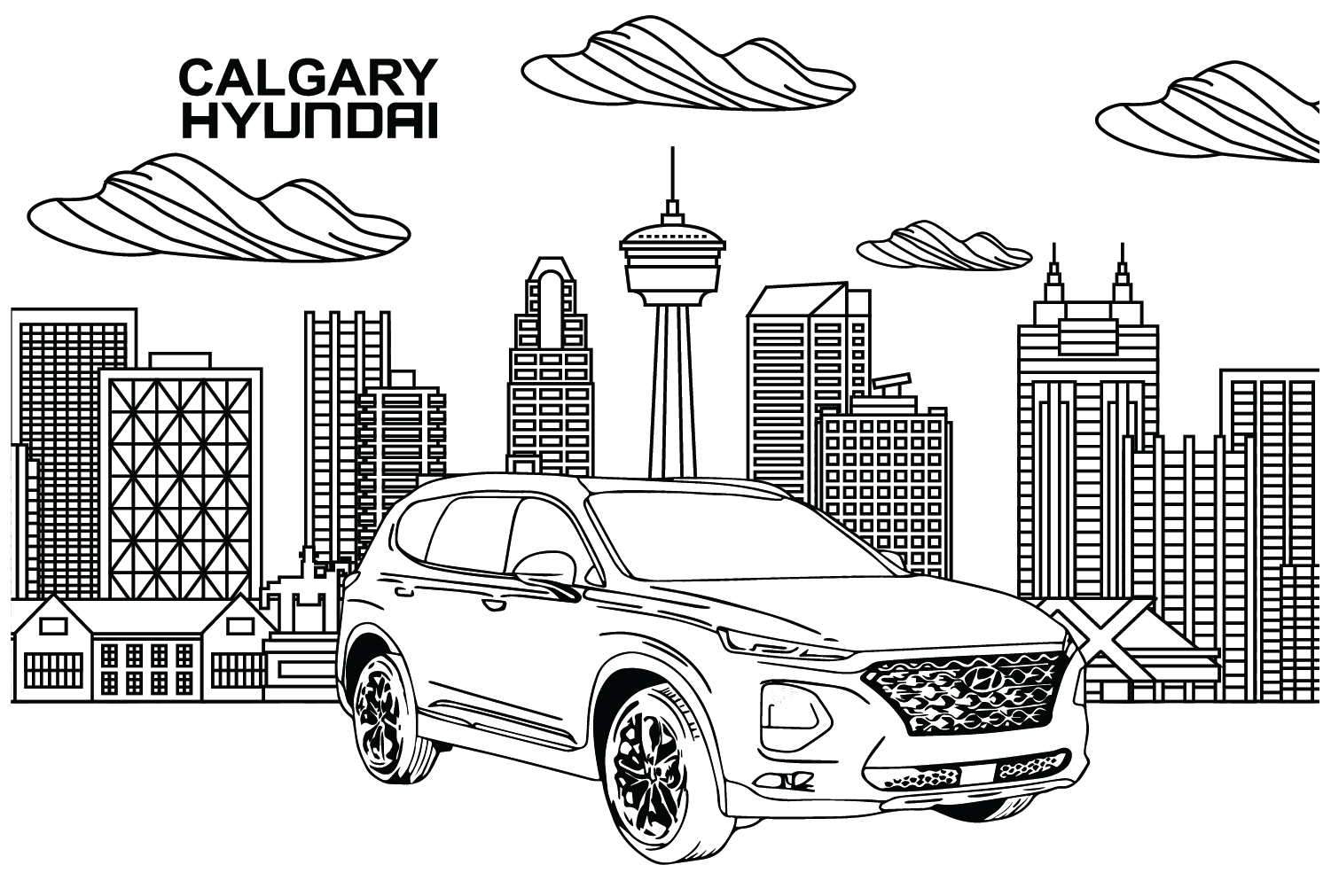 Hyundai Coloring Pages to for Kids from Hyundai