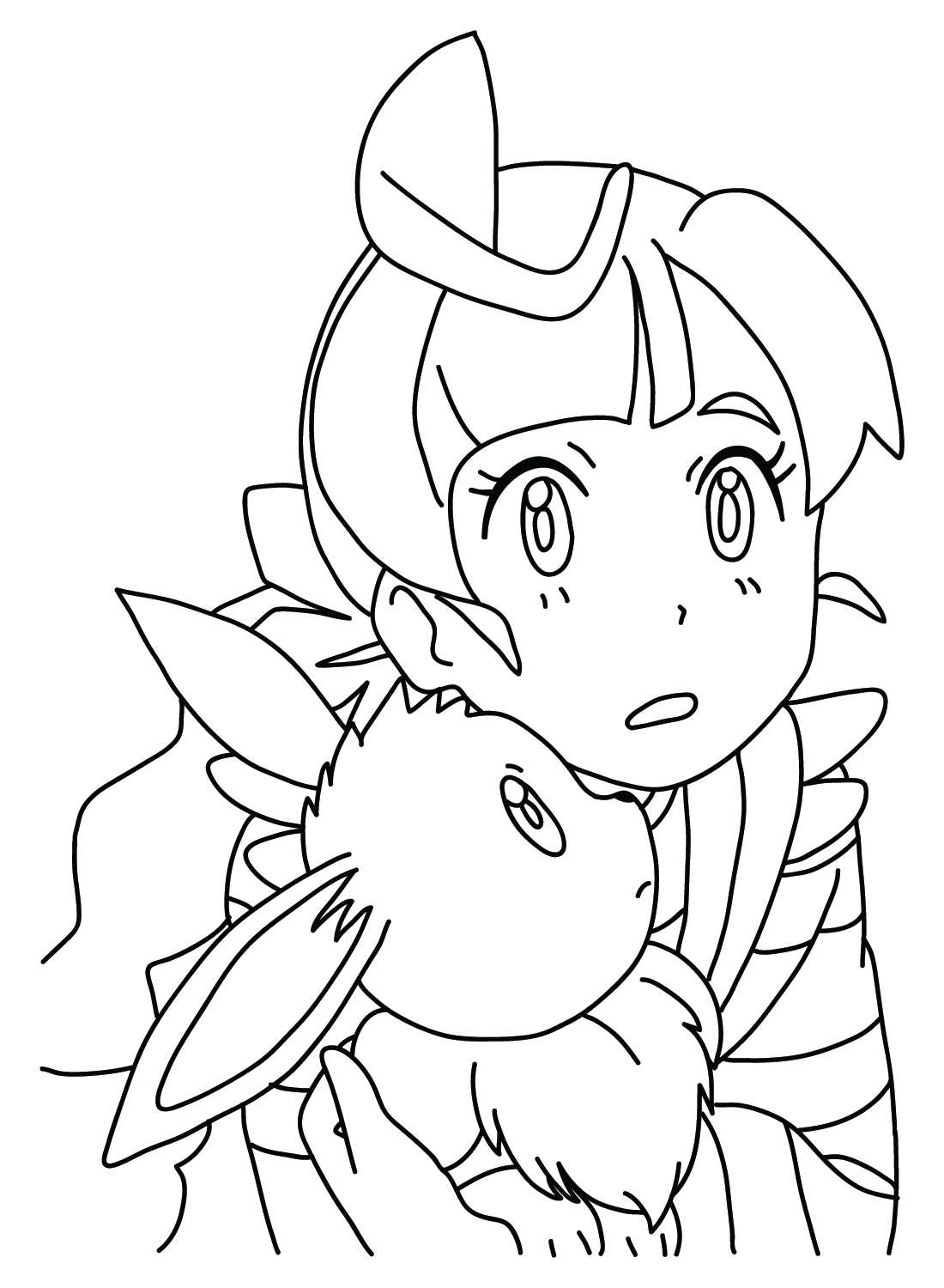Images Eevee Pokemon Chloe Cerise to Color from Eevee