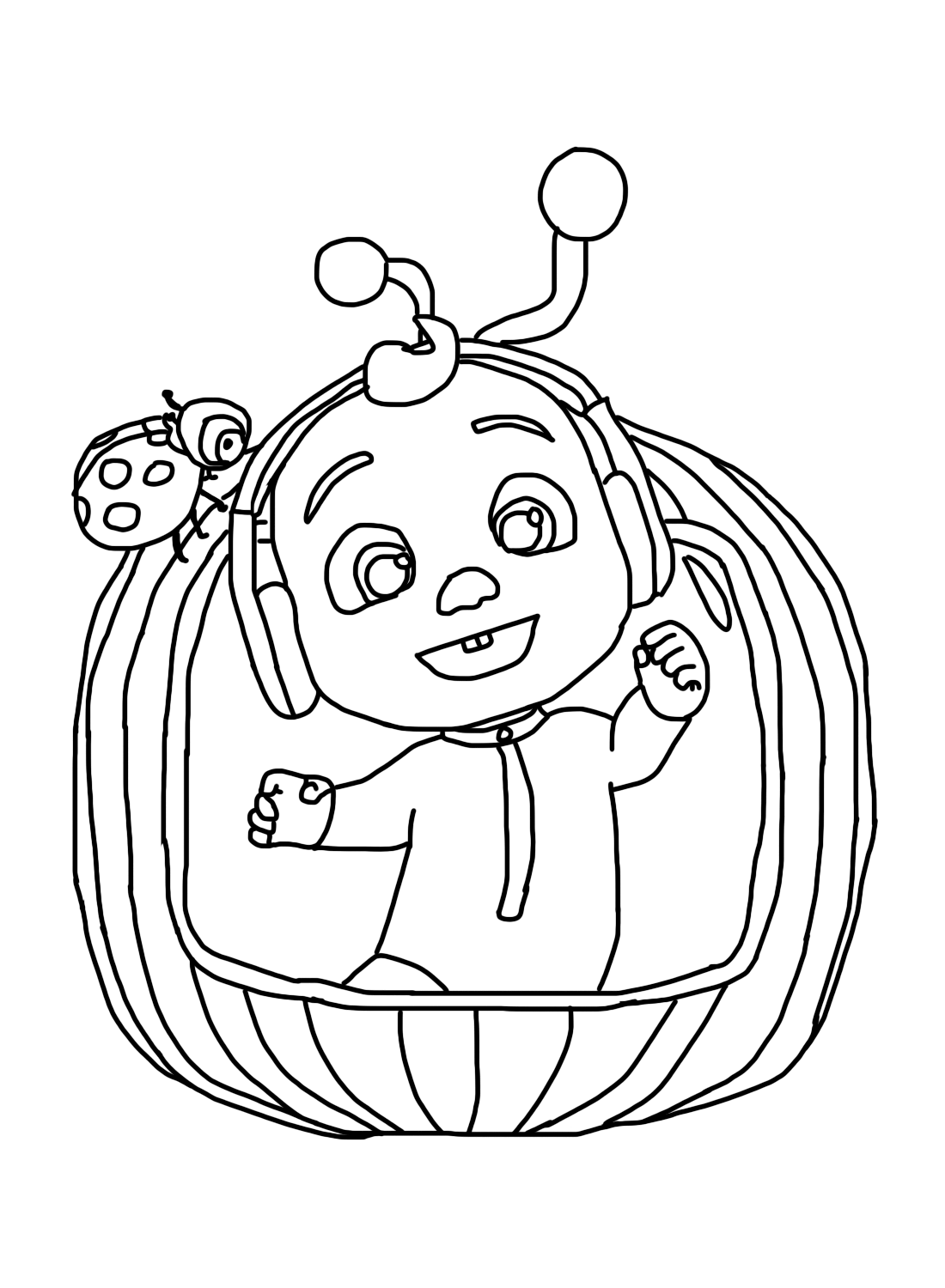 Cocomelon Bingo Coloring Page