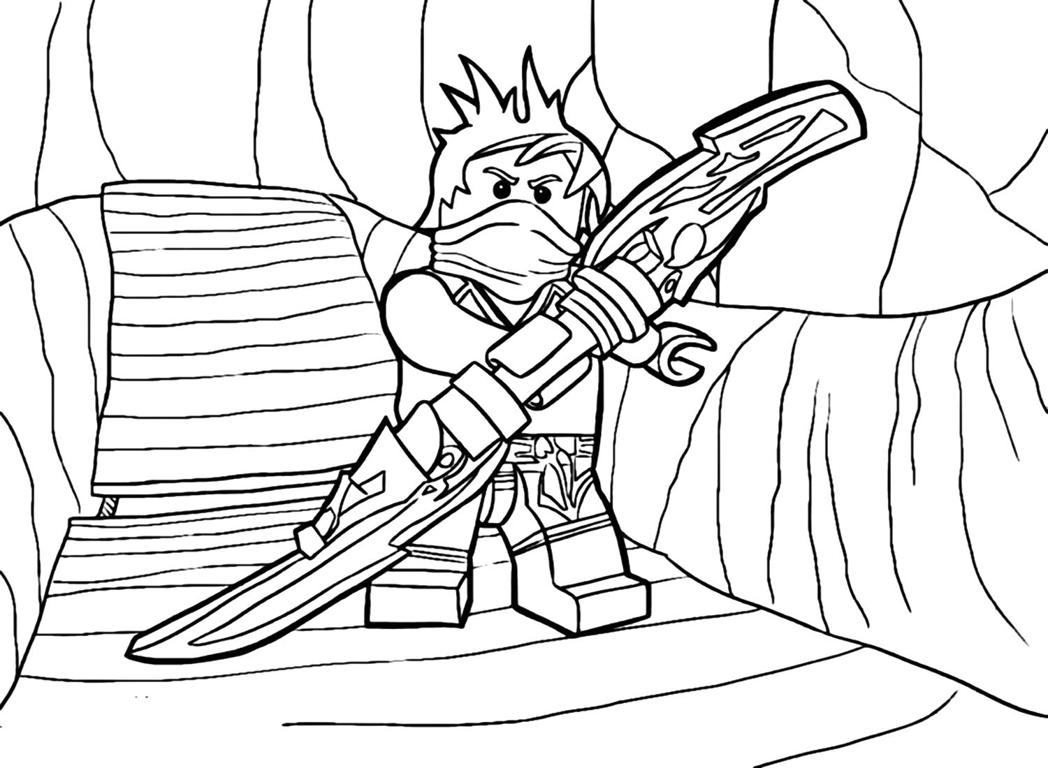 ninjago dragon coloring page