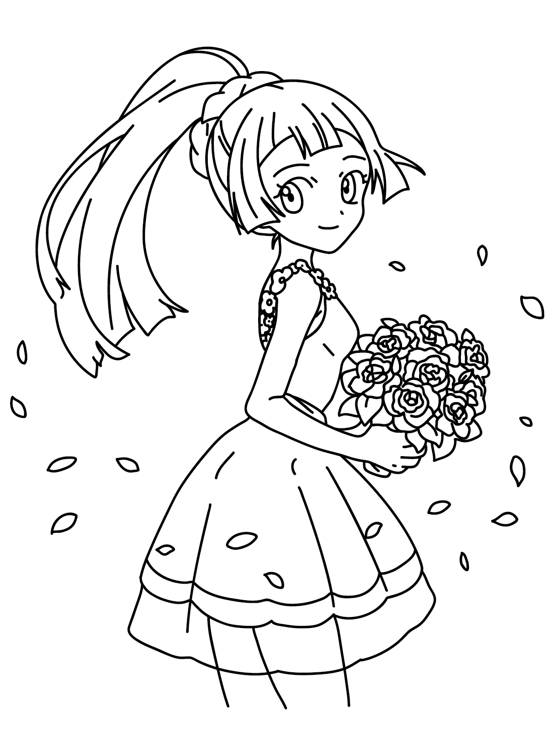 Lillie Pokemon Coloring Page to Print from Lillie Pokemon