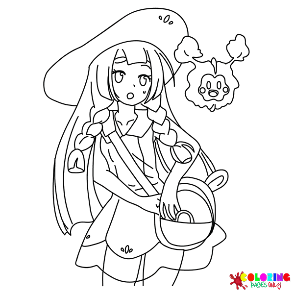 Lillie Pokemon Coloring Pages