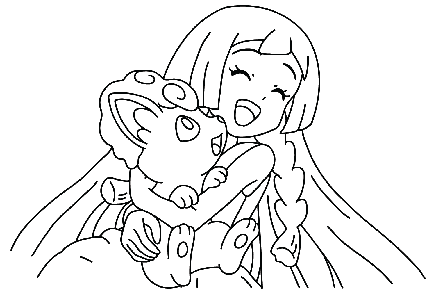 Lillie, Shiron Pokemon Coloring Page from Lillie Pokemon