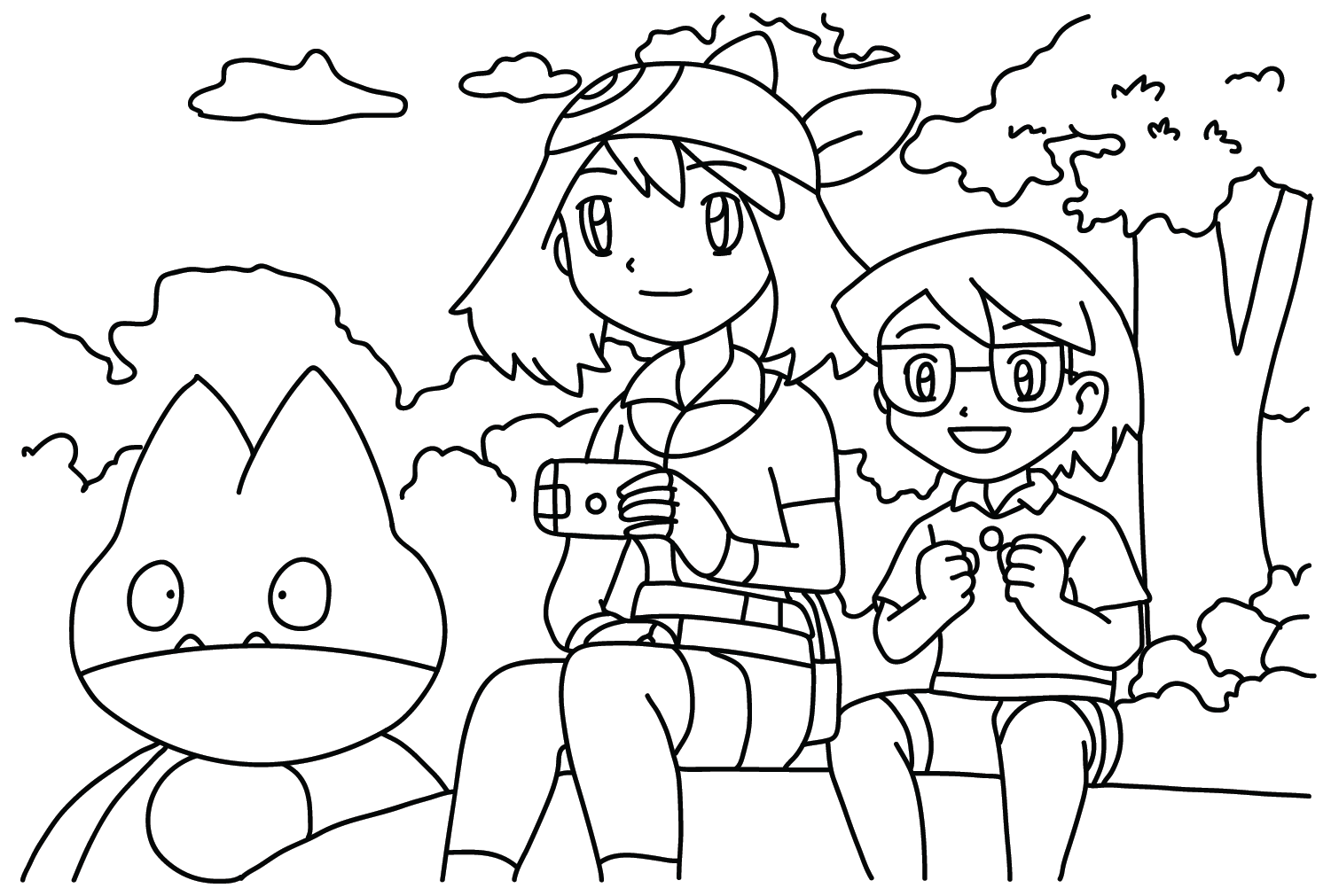 Max, May Pokemon to Color from May Pokemon