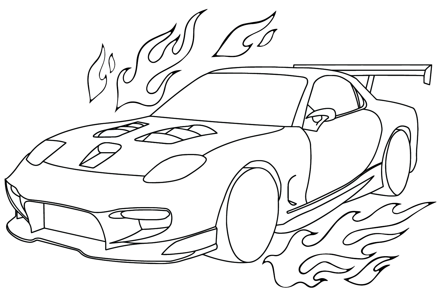 Mazda RX-7 Sport Coloring Page from Mazda