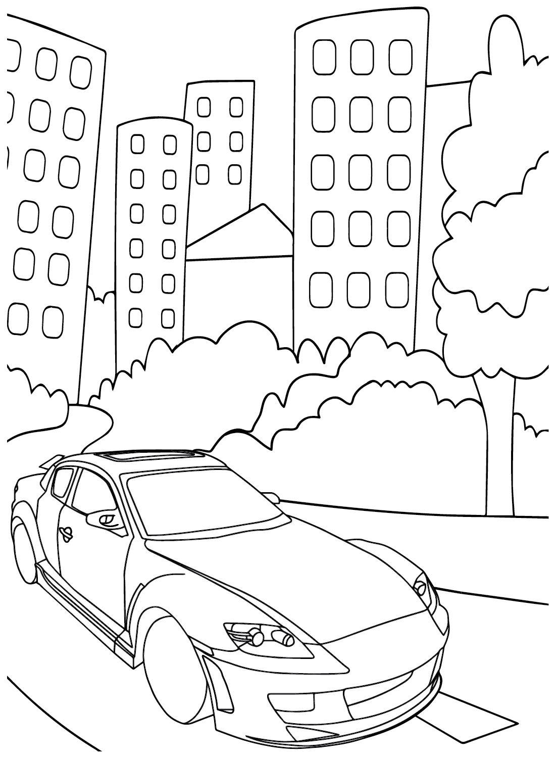 Mazda RX-8 Coloring Page from Mazda