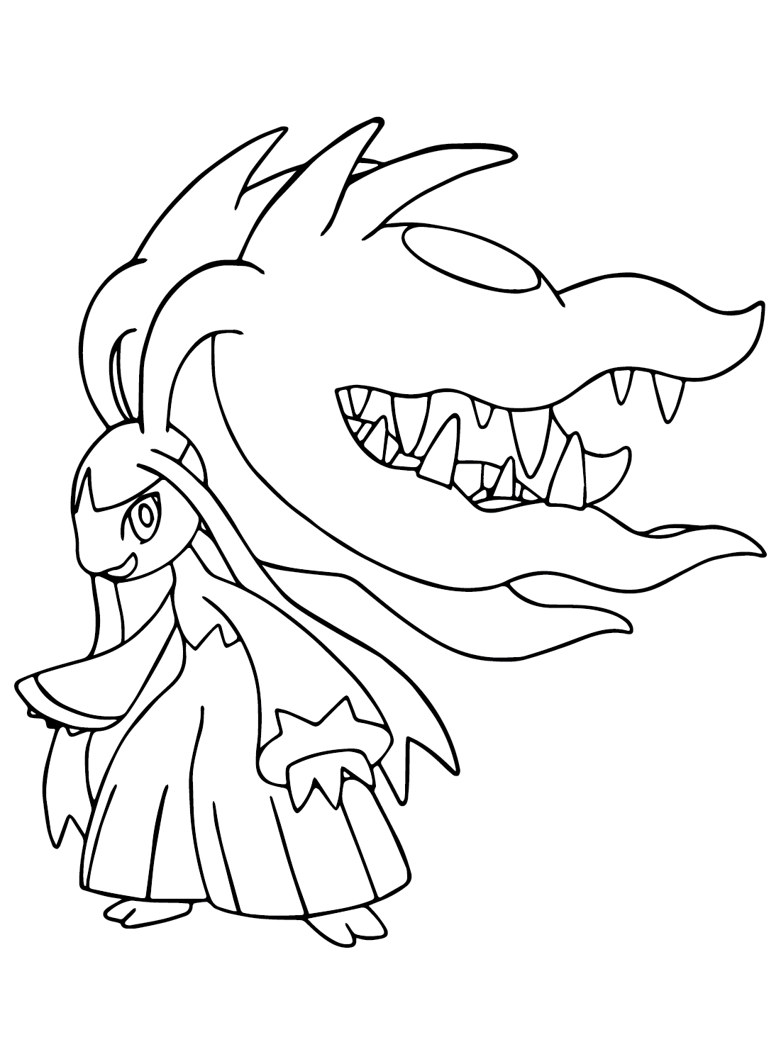 Mega Kuchiito Images to Color from Mega Pokemon