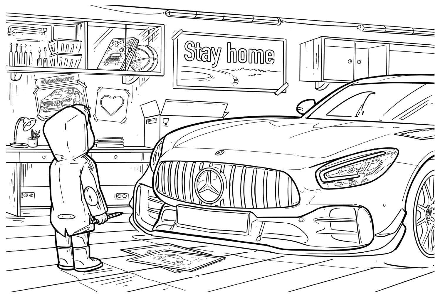 Mercedes-Benz Coloring Page Images from Mercedes-Benz
