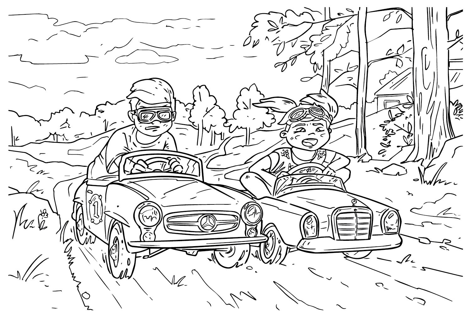 Mercedes-Benz Mini Coloring Page from Mercedes-Benz