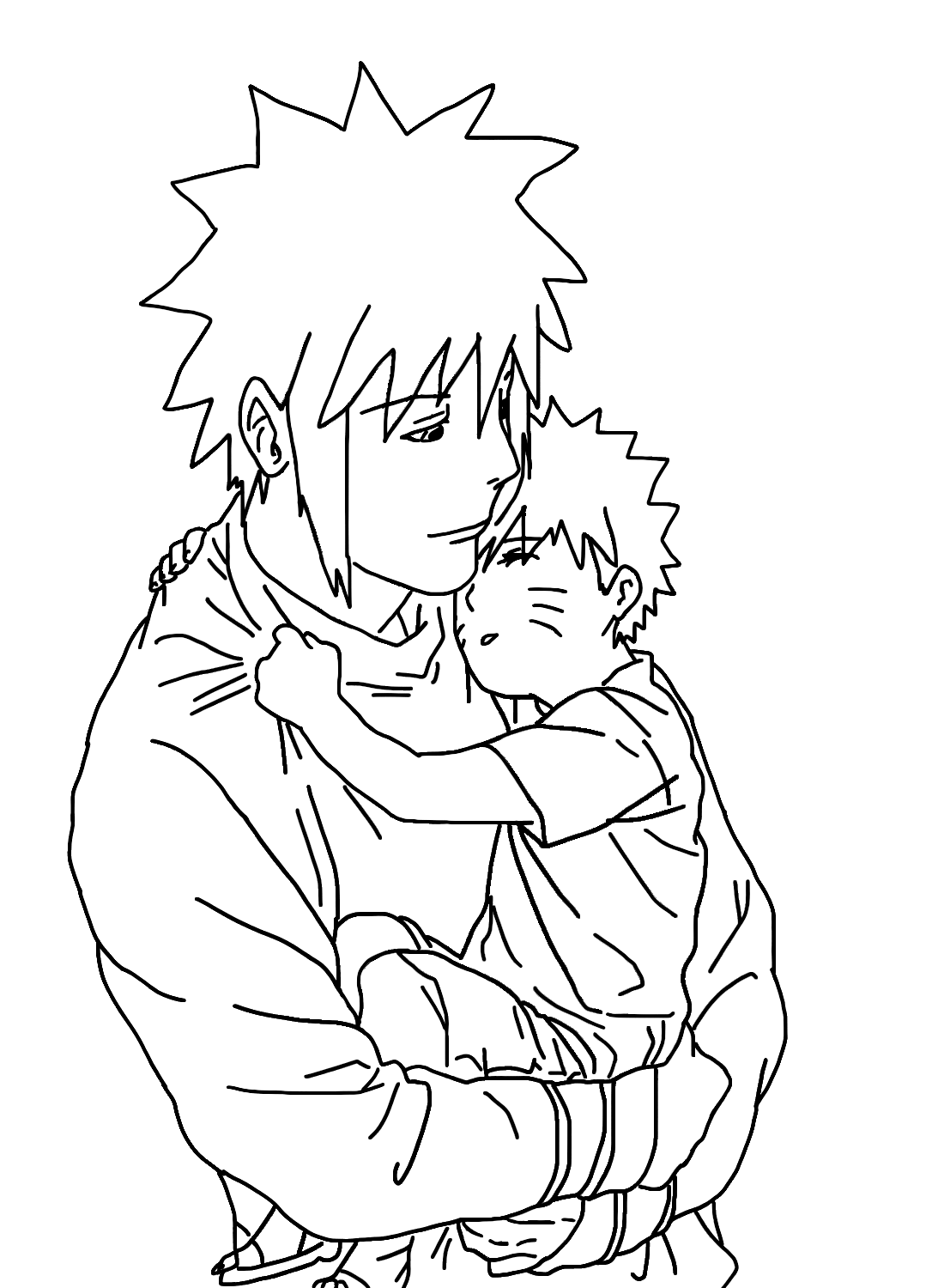 Página para colorear de Minato de Minato Namikaze