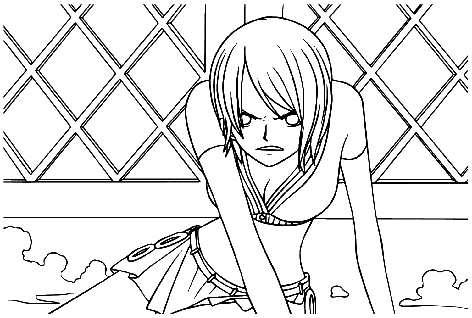 Nami Picture to Color Coloring Page