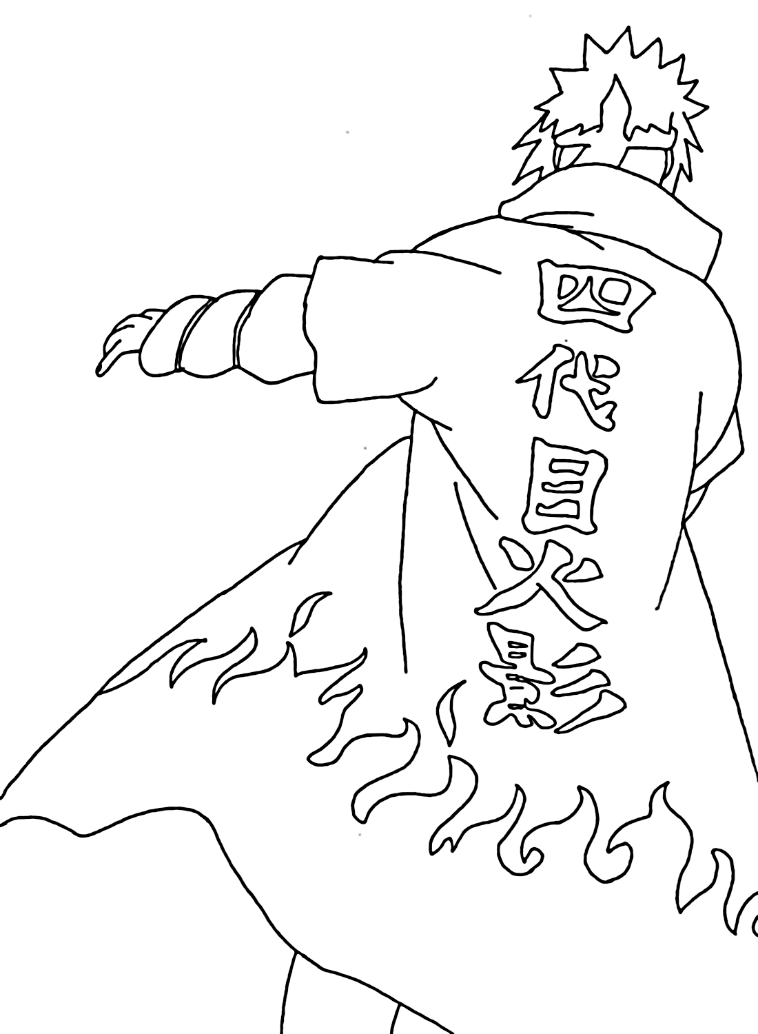 Desenho do Minato para colorir