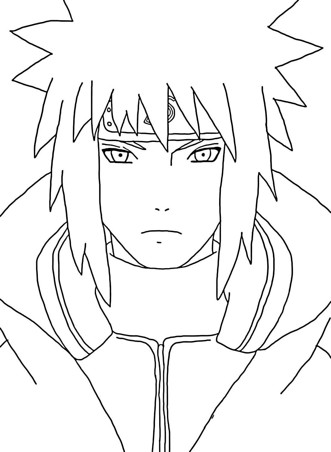 Minato para colorir Naruto - Desenhos para colorir grátis para