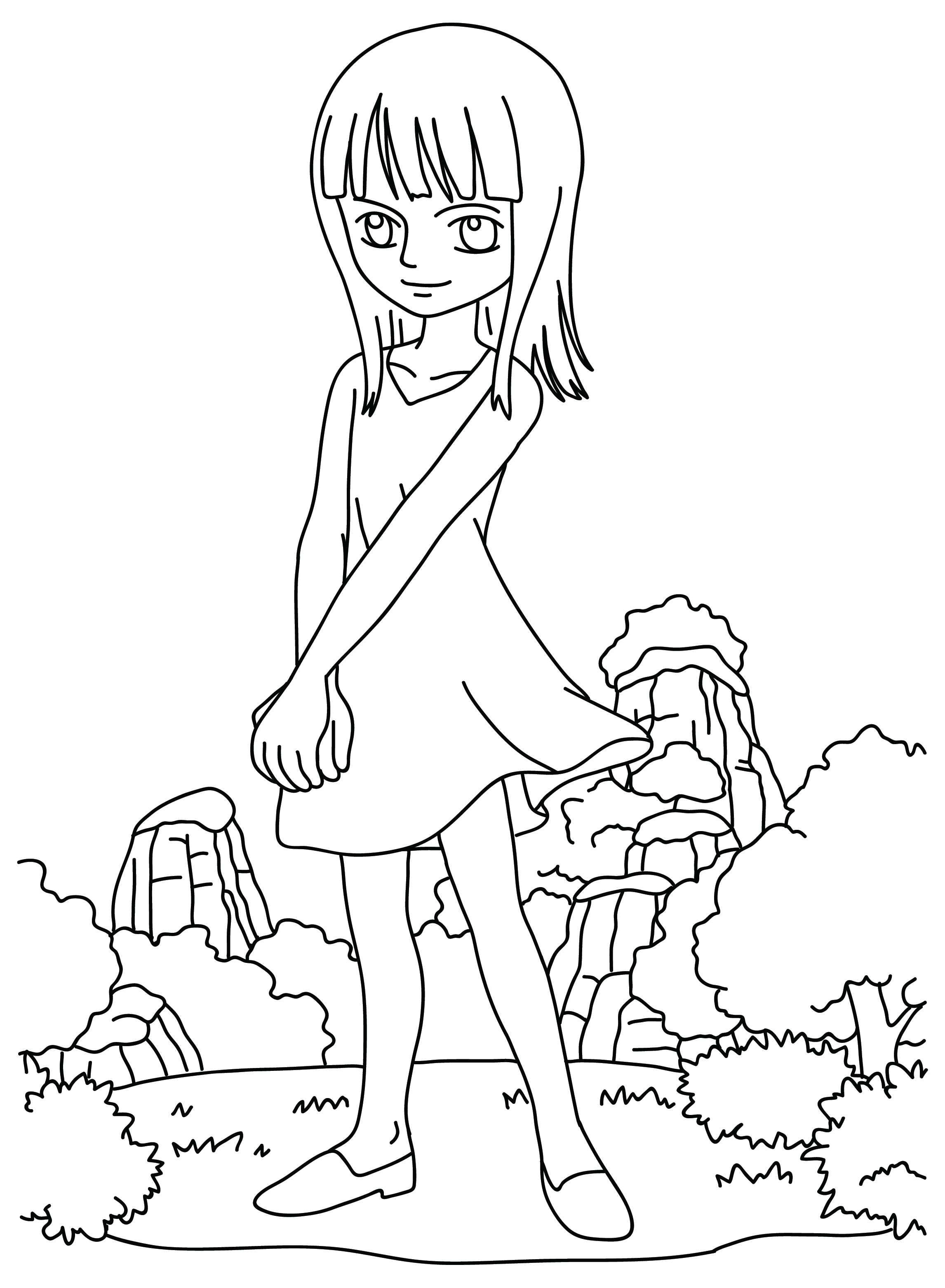 Nico Robin Coloring Pages to for Kids