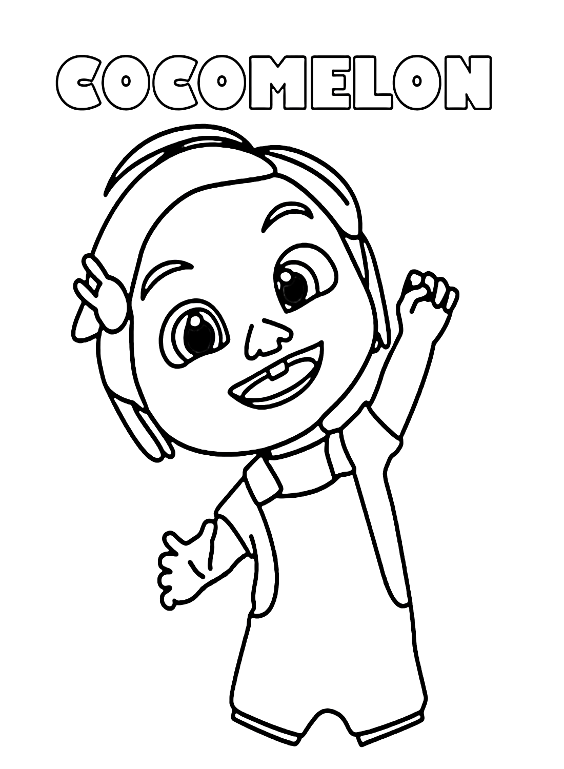 Nina Cocomelon Coloring Pages