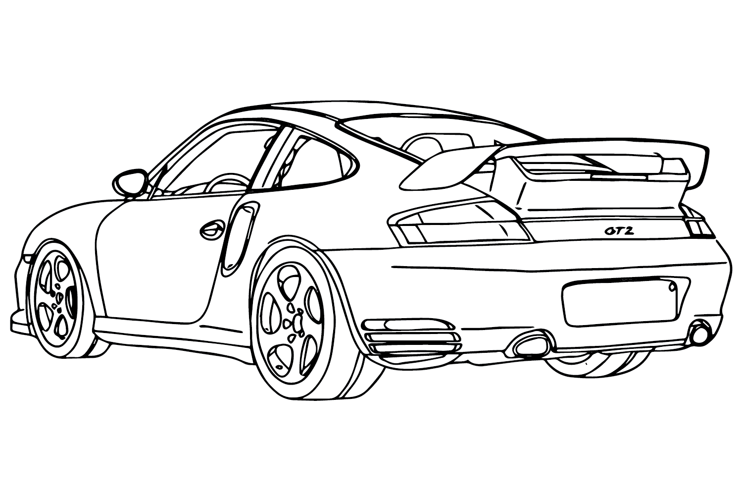 保时捷 911 (996) GT2 着色页